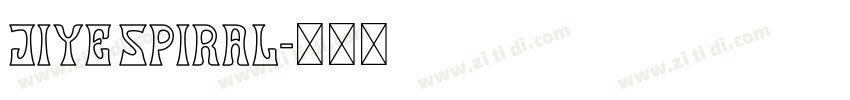 Jiye spiral字体转换